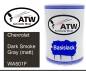 Preview: Chevrolet, Dark Smoke Gray (matt), WA501F: 500ml Lackdose, von ATW Autoteile West.